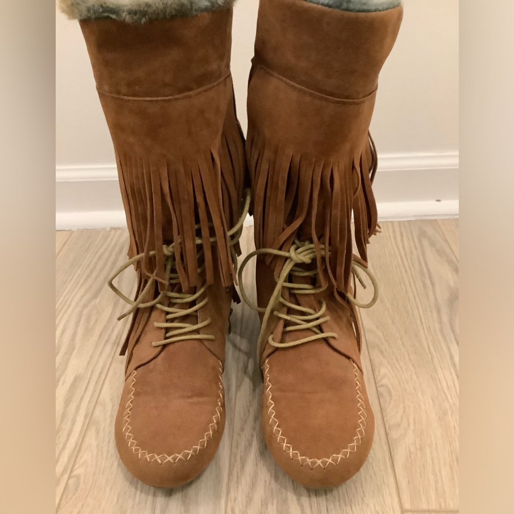 Nature Breeze fringe fur lined booties❤️❤️❤️❤️❤️